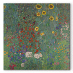 Klimt Sunflower Farm Garden Multicolor Canvas Print
