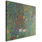 Canvas Print - Rural Garden With Sunflowers