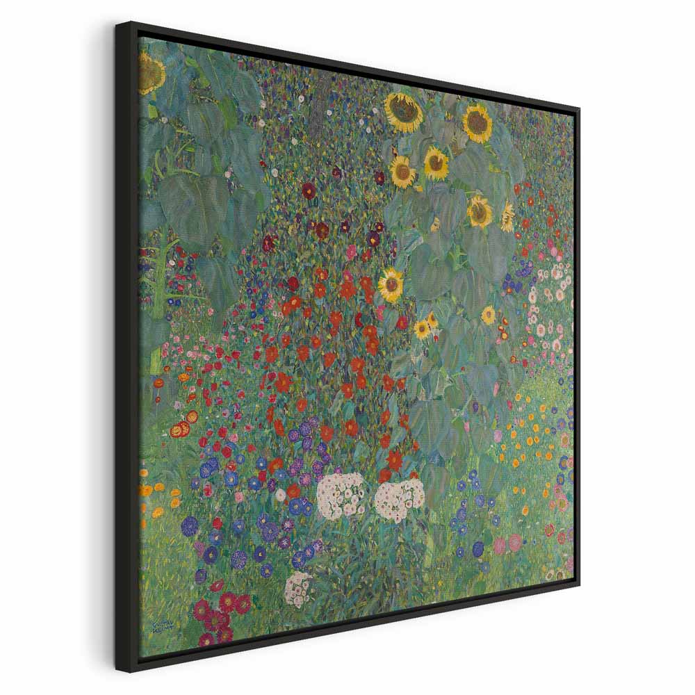 Klimt Sunflower Farm Garden Multicolor Canvas Print