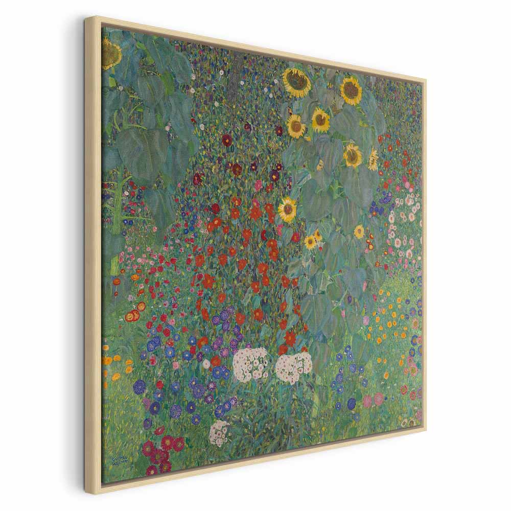 Klimt Sunflower Farm Garden Multicolor Canvas Print