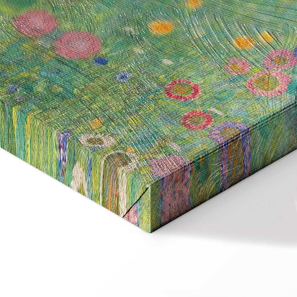 Klimt Sunflower Farm Garden Multicolor Canvas Print