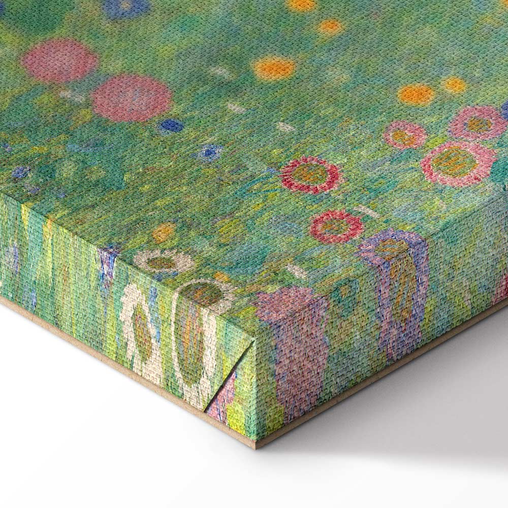 Klimt Sunflower Farm Garden Multicolor Canvas Print