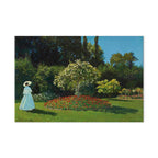 Monet Woman in the Garden Classic Canvas Print