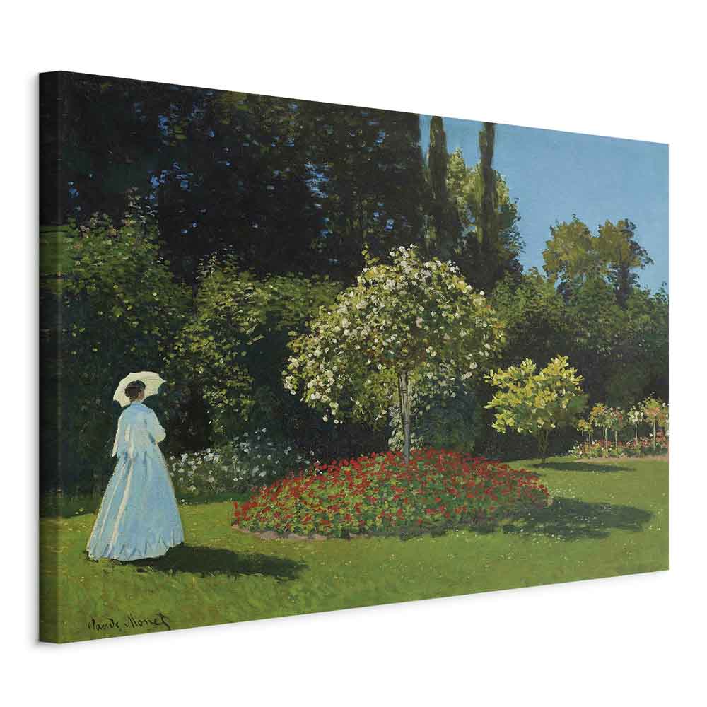 Monet Woman in the Garden Classic Canvas Print