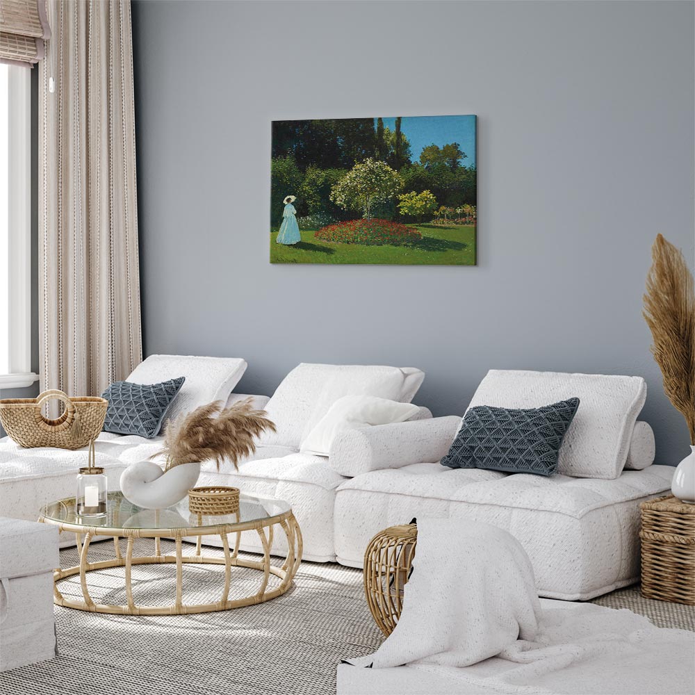 Monet Woman in the Garden Classic Canvas Print
