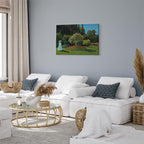 Monet Woman in the Garden Classic Canvas Print