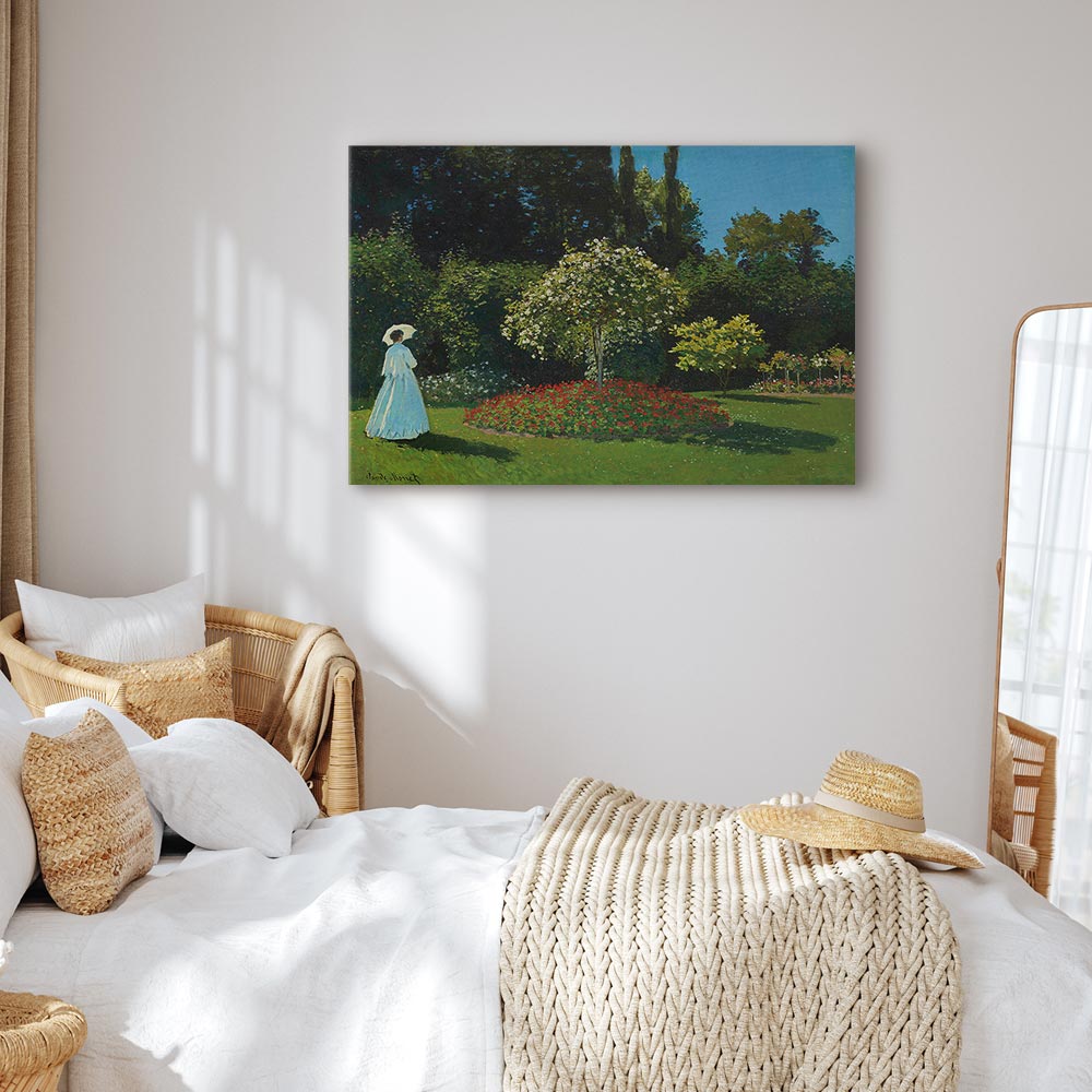 Monet Woman in the Garden Classic Canvas Print