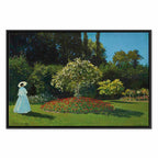 Monet Woman in the Garden Classic Canvas Print