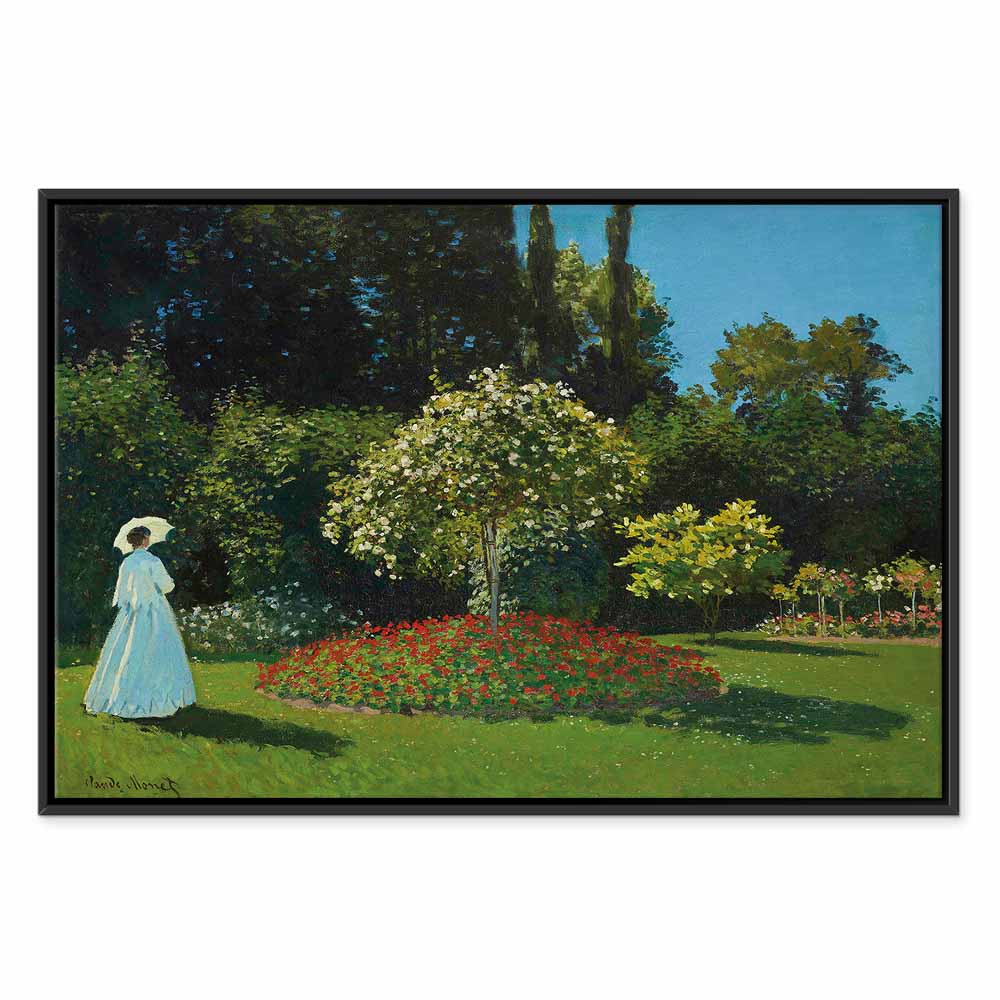 Monet Woman in the Garden Classic Canvas Print