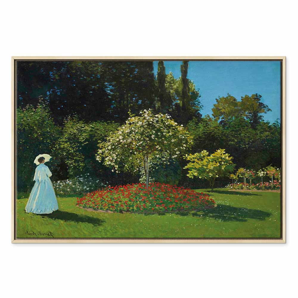 Monet Woman in the Garden Classic Canvas Print