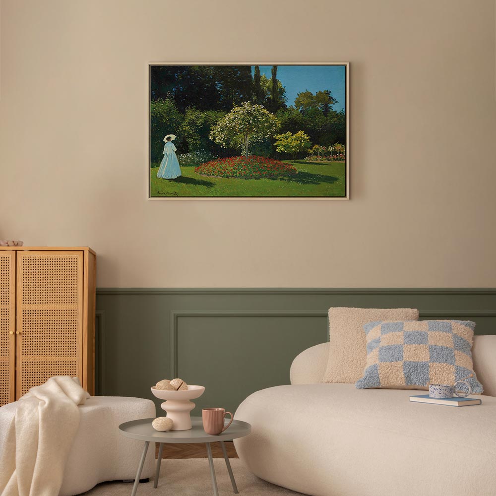 Monet Woman in the Garden Classic Canvas Print
