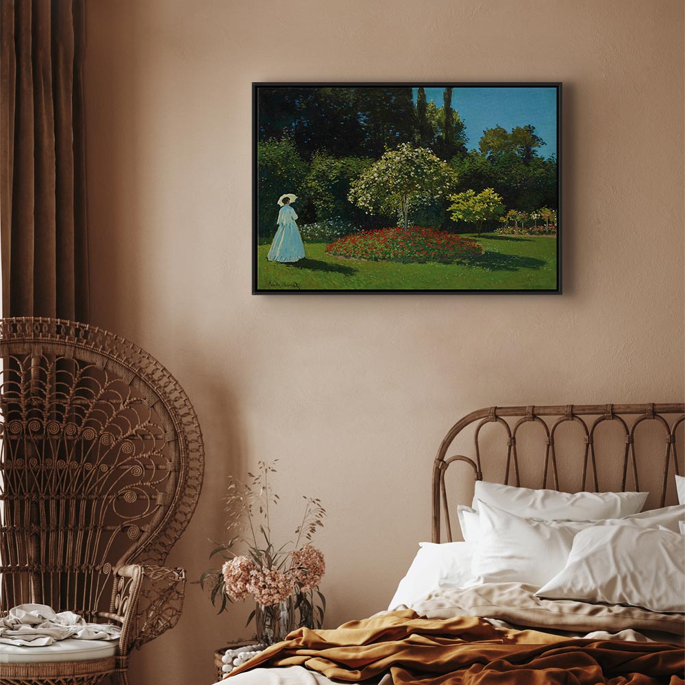 Monet Woman in the Garden Classic Canvas Print
