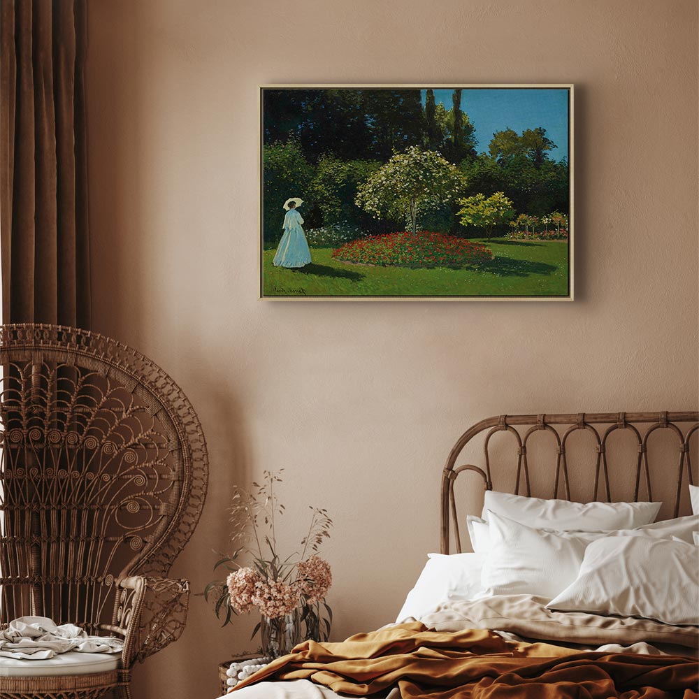 Monet Woman in the Garden Classic Canvas Print