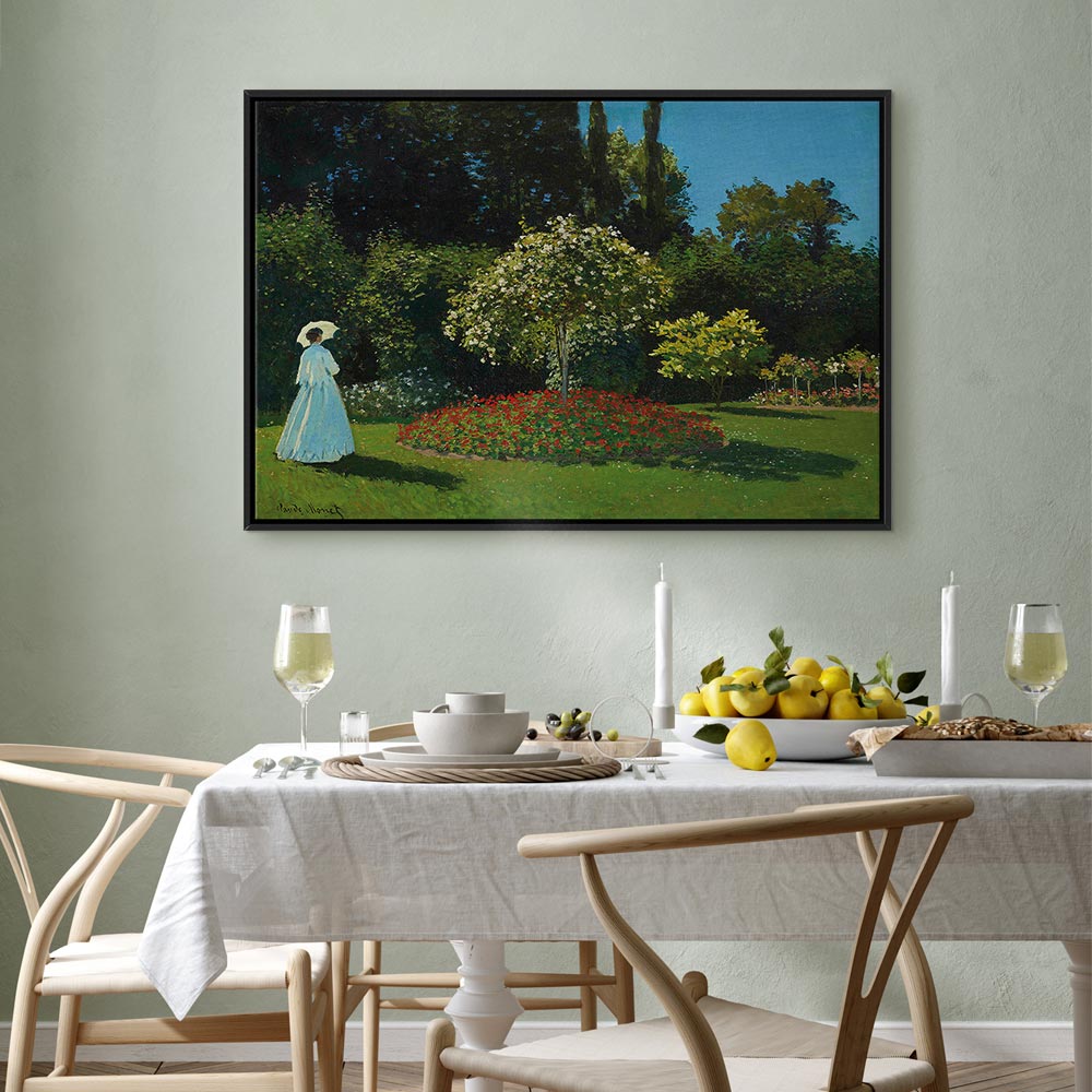Monet Woman in the Garden Classic Canvas Print
