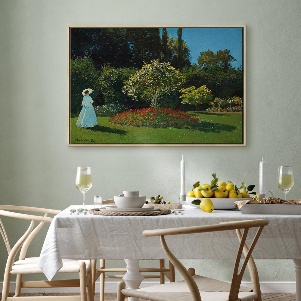 Monet Woman in the Garden Classic Canvas Print