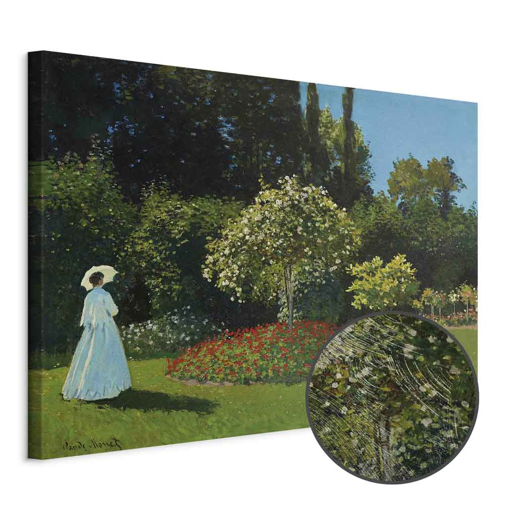 Monet Woman in the Garden Classic Canvas Print