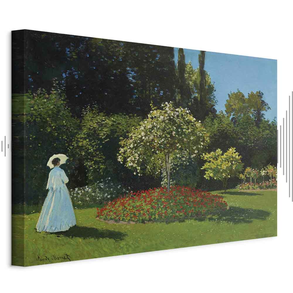 Monet Woman in the Garden Classic Canvas Print