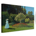 Monet Woman in the Garden Classic Canvas Print