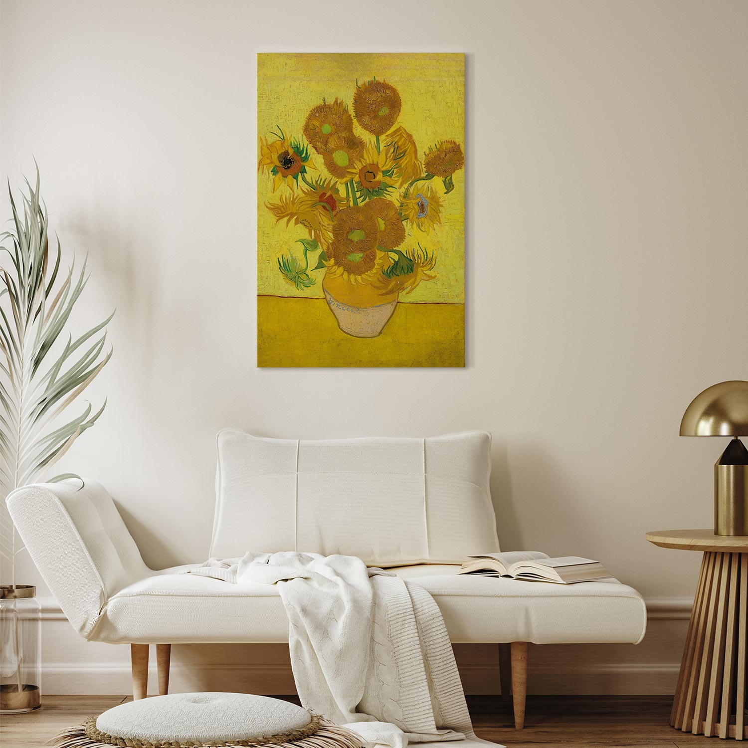 Sunflower Still Life Classic Canvas Print