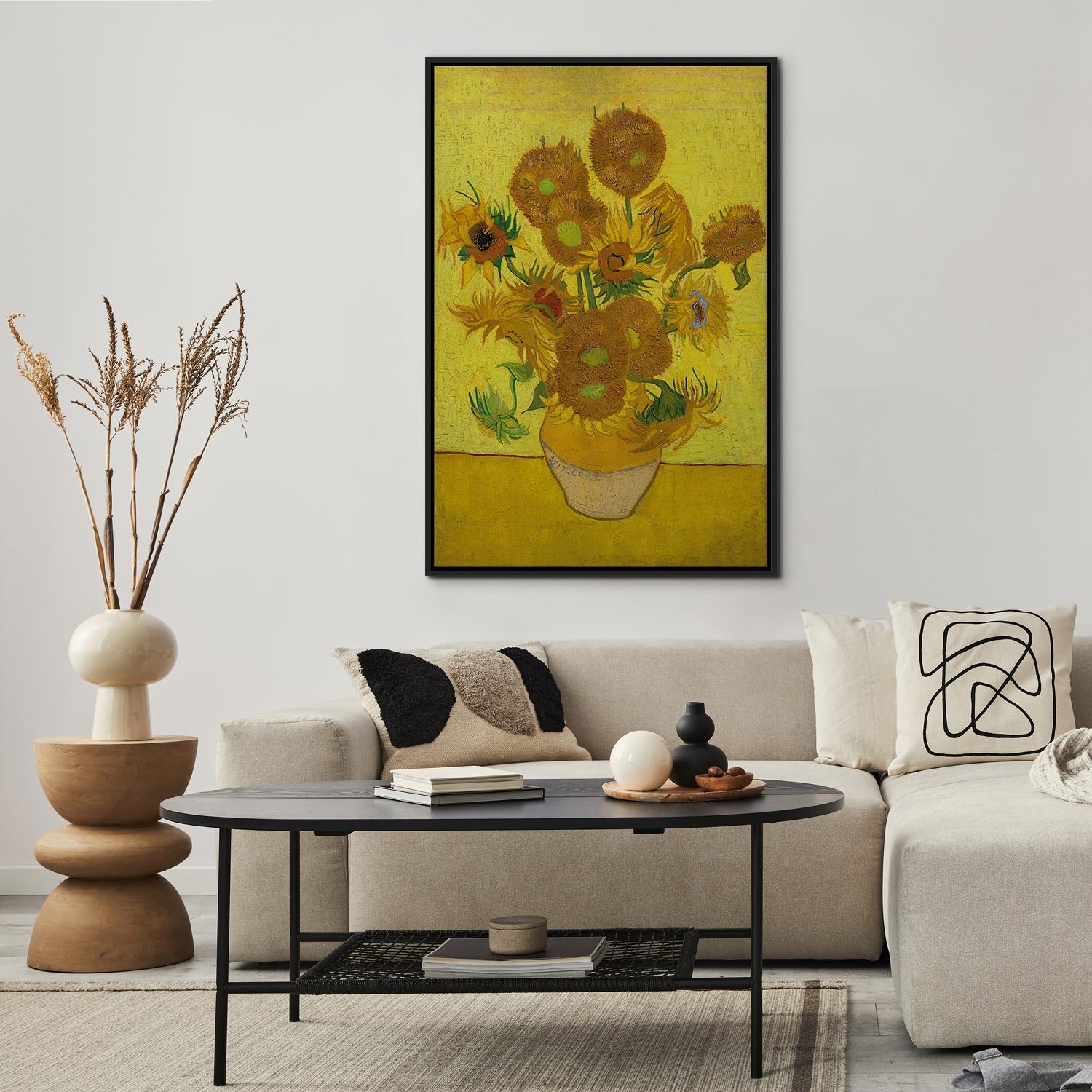 Sunflower Still Life Classic Canvas Print