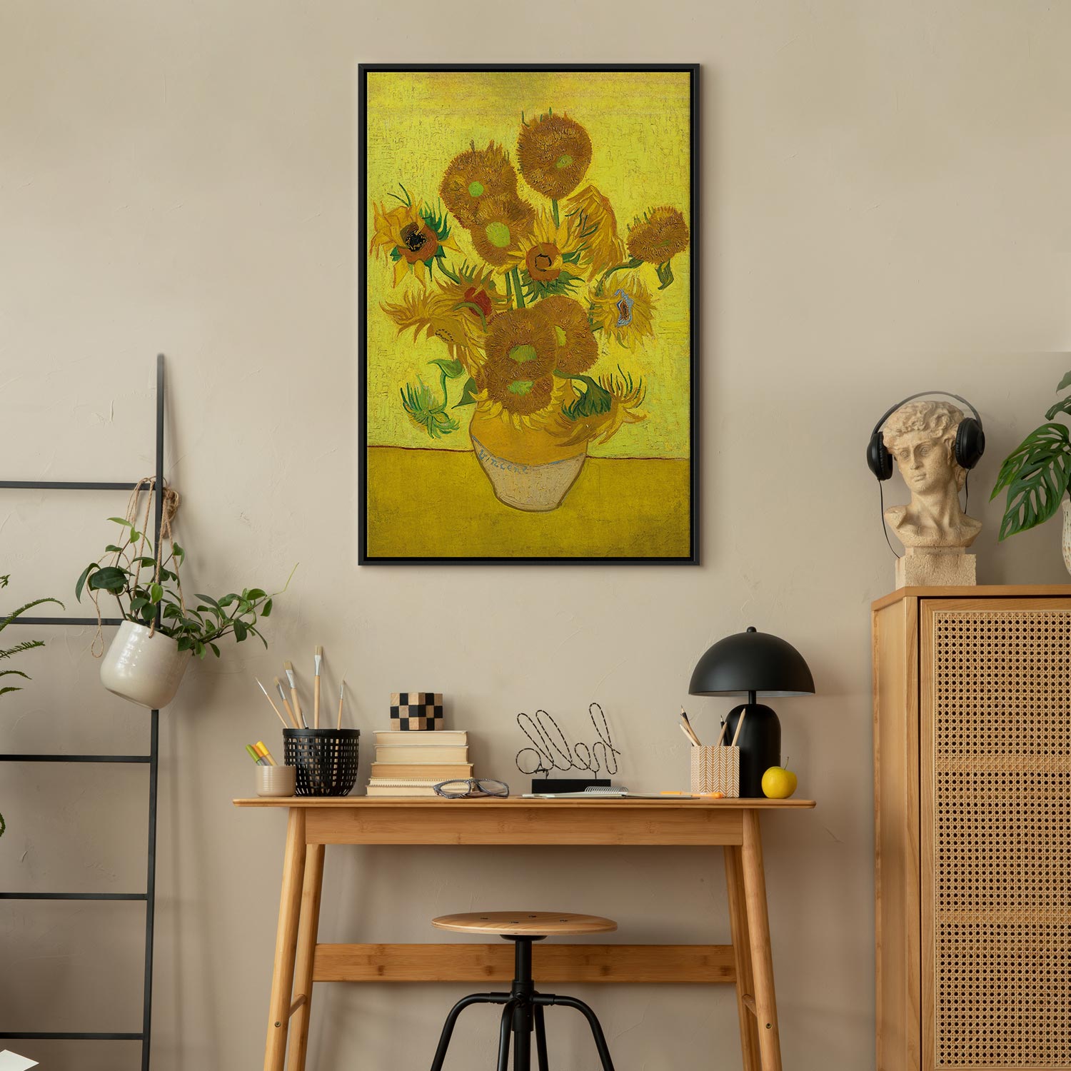 Sunflower Still Life Classic Canvas Print