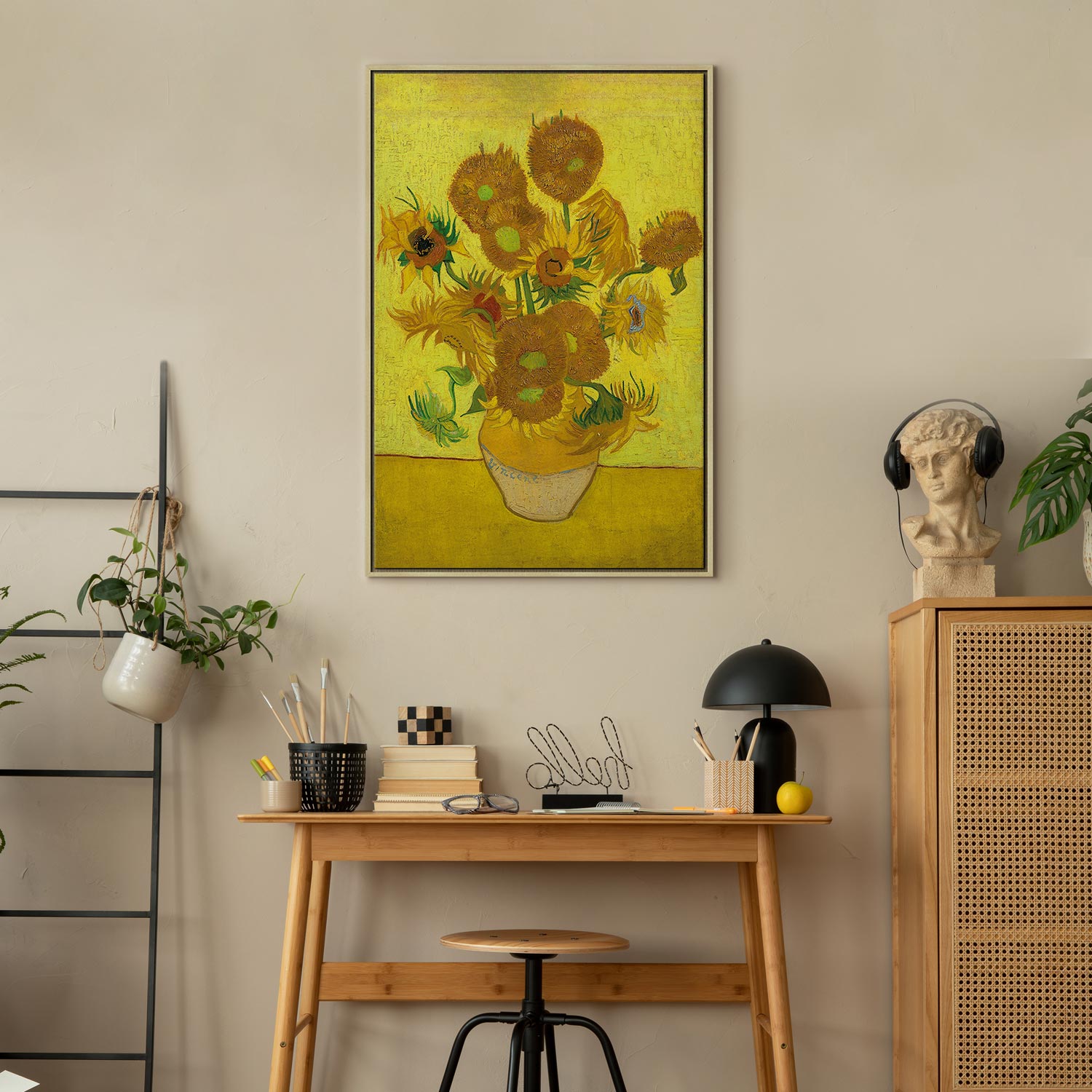Sunflower Still Life Classic Canvas Print