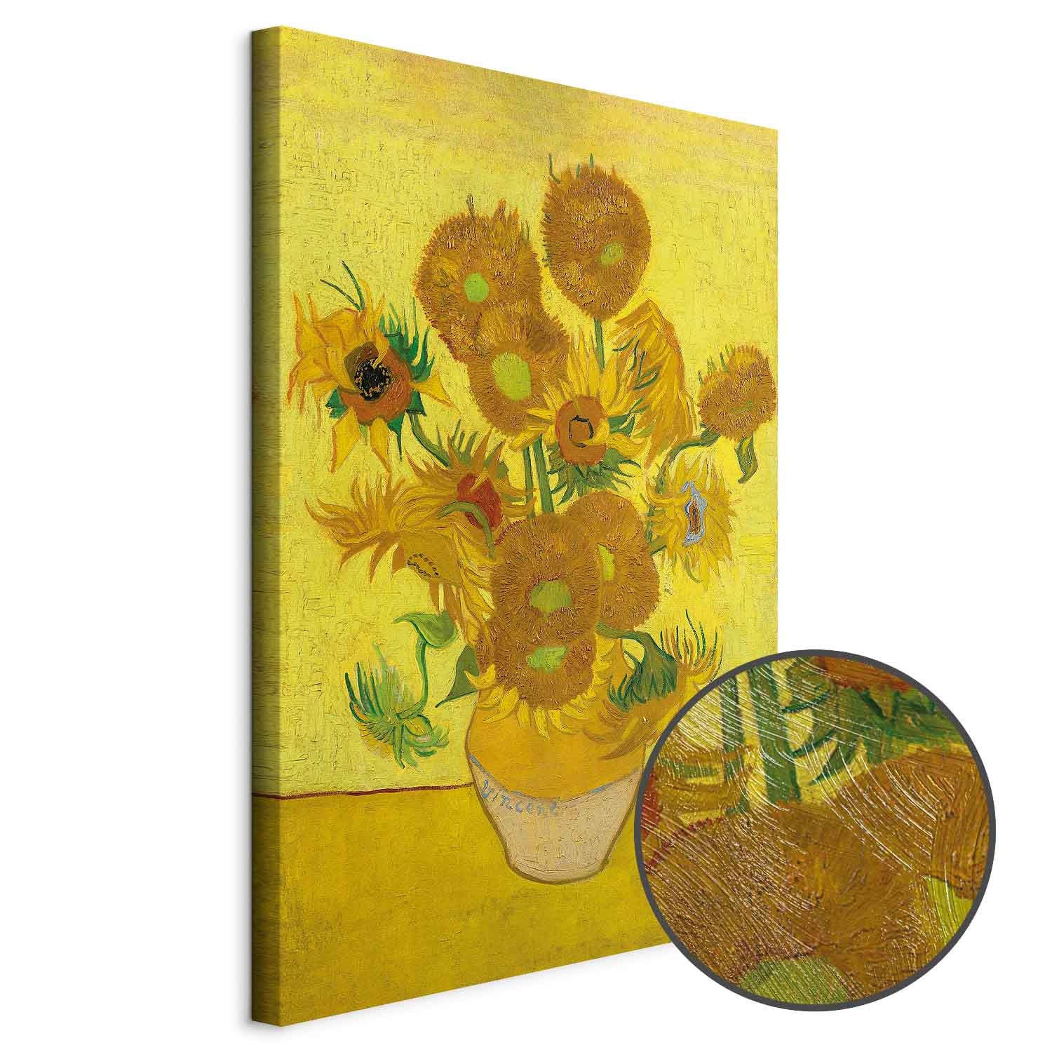 Sunflower Still Life Classic Canvas Print