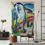 Blue Horse Colourful DIY Large Canvas Print