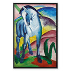 Blue Horse Expressionist Canvas Print