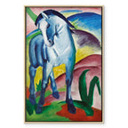 Blue Horse Expressionist Canvas Print