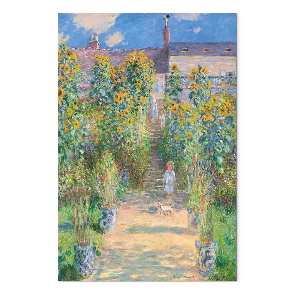 Monet Garden at Vétheuil Classic Canvas Print