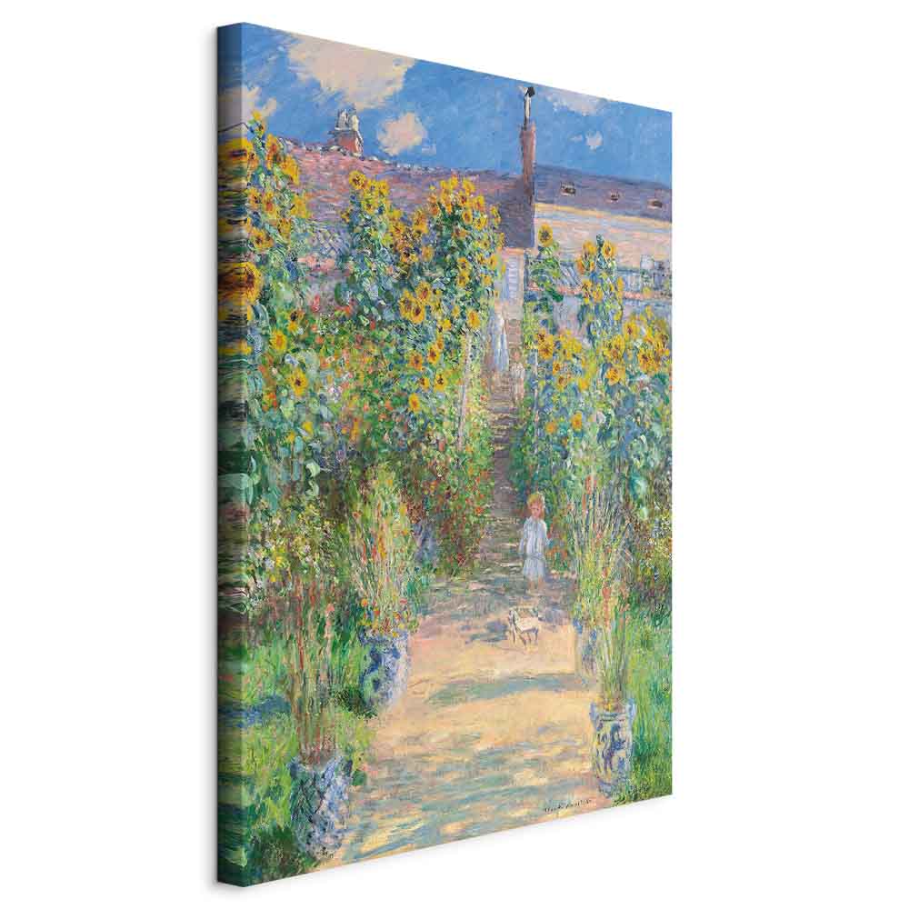 Monet Garden at Vétheuil Classic Canvas Print