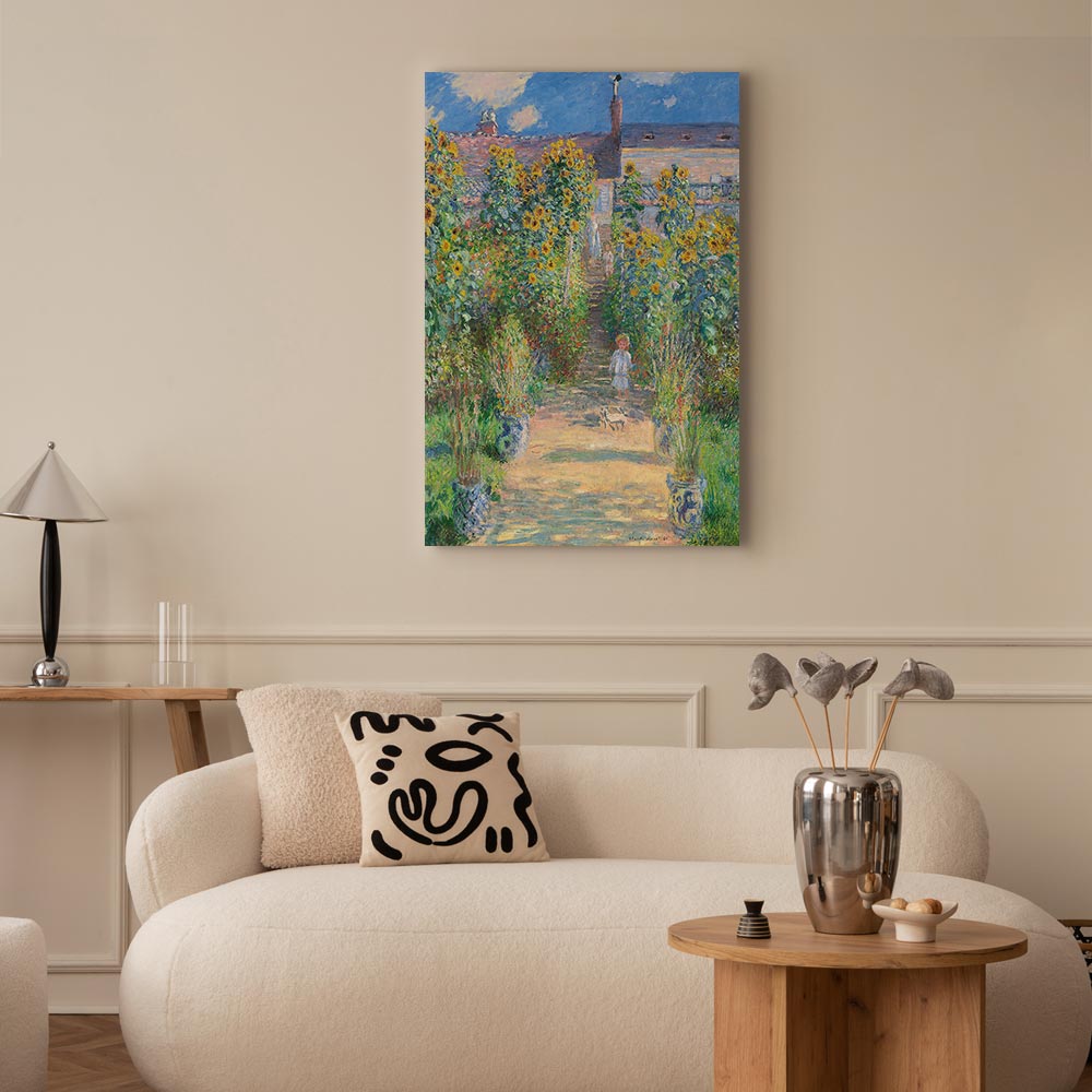 Monet Garden at Vétheuil Classic Canvas Print