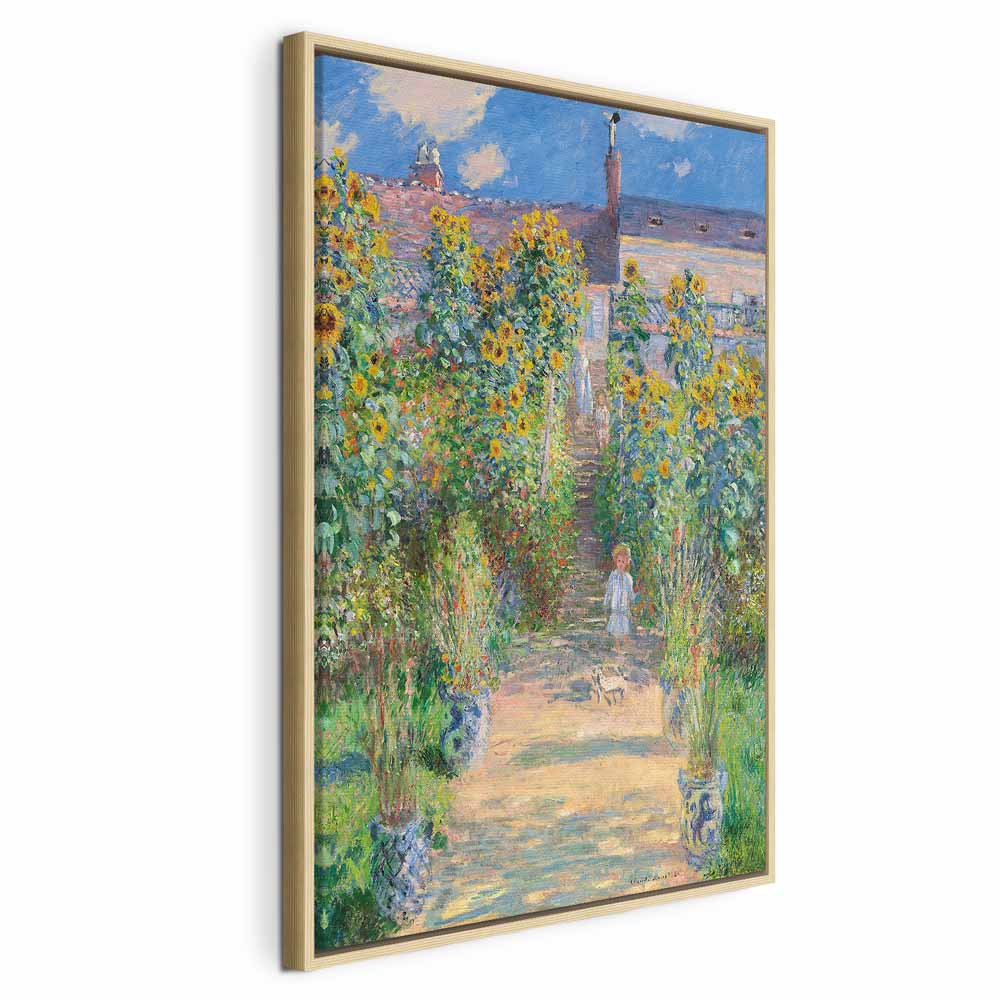 Monet Garden at Vétheuil Classic Canvas Print
