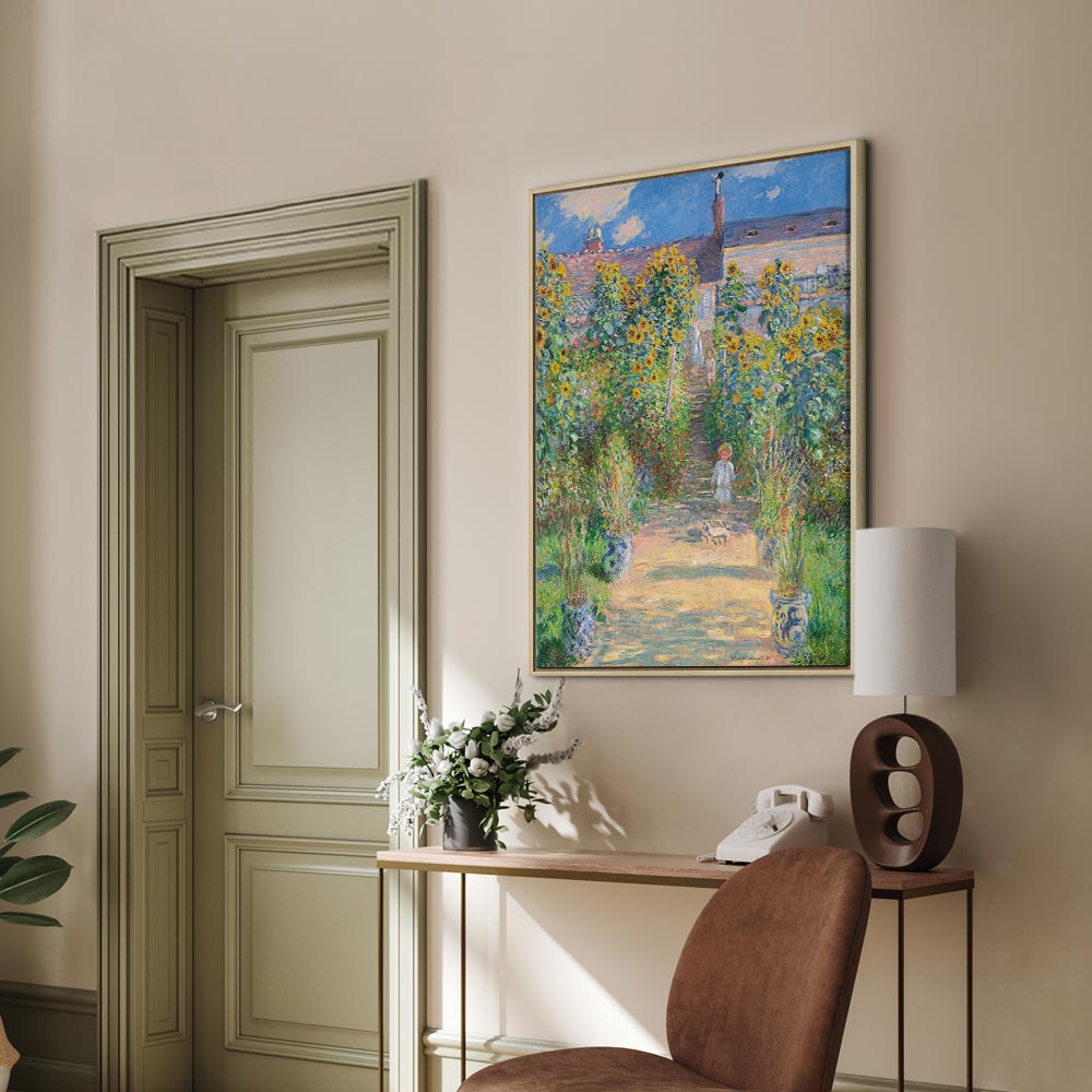 Monet Garden at Vétheuil Classic Canvas Print