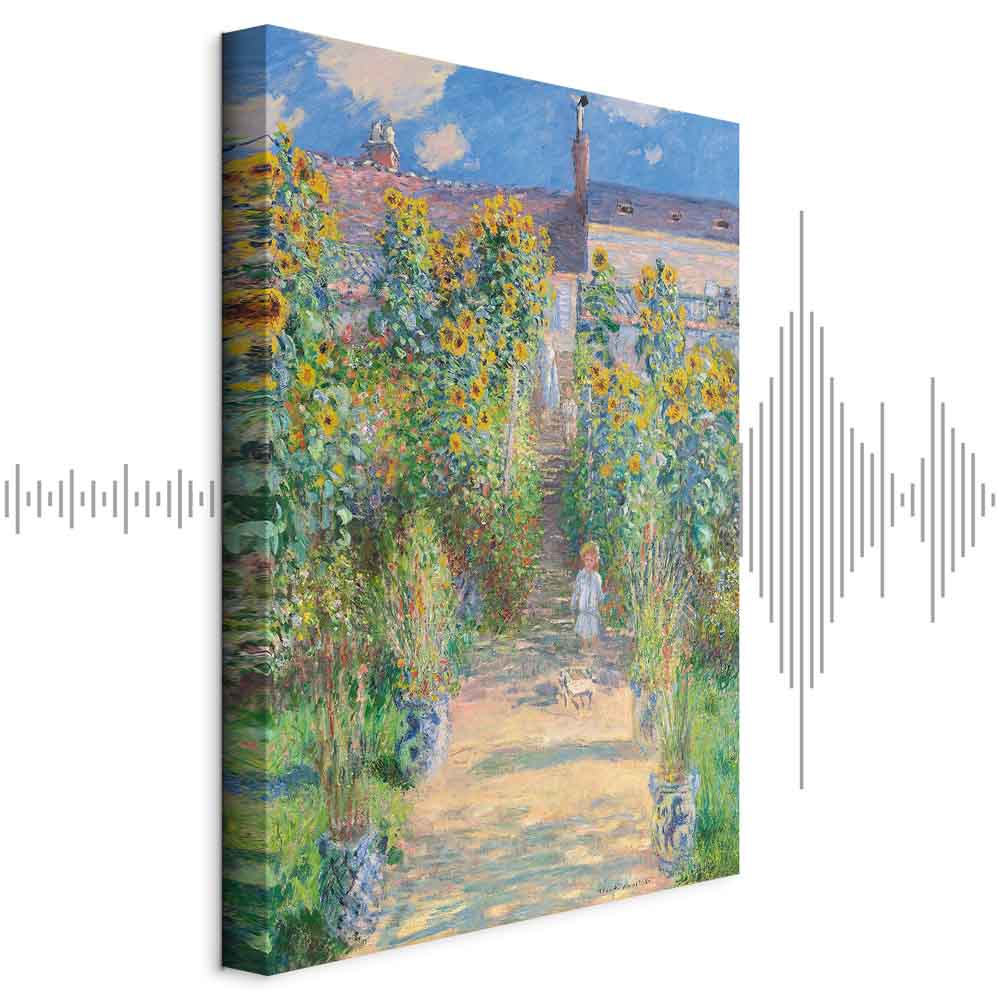 Monet Garden at Vétheuil Classic Canvas Print
