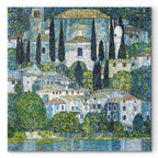 Klimt Church in Cassone Landscape Canvas Print
