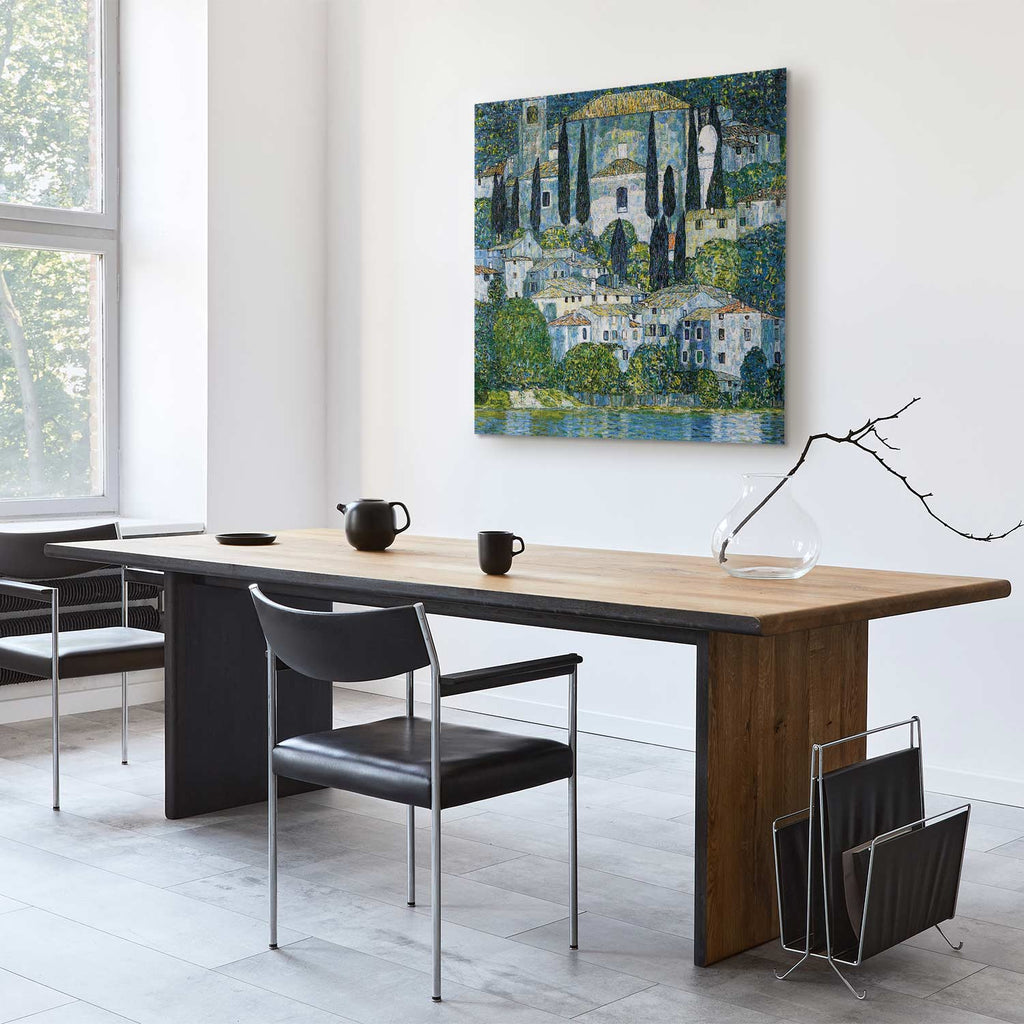 Klimt Church in Cassone Landscape Canvas Print