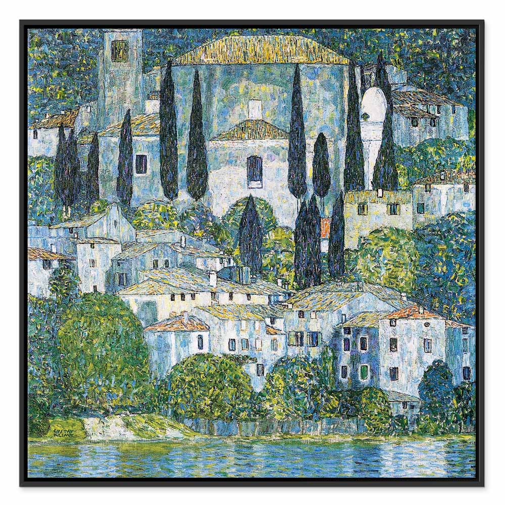 Klimt Church in Cassone Landscape Canvas Print