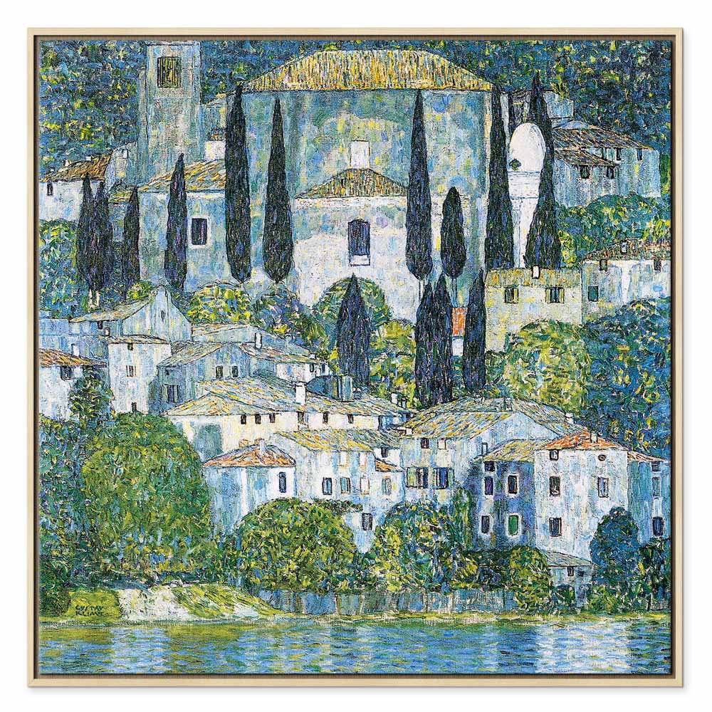 Klimt Church in Cassone Landscape Canvas Print