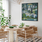 Klimt Church in Cassone Landscape Canvas Print