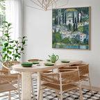 Klimt Church in Cassone Landscape Canvas Print