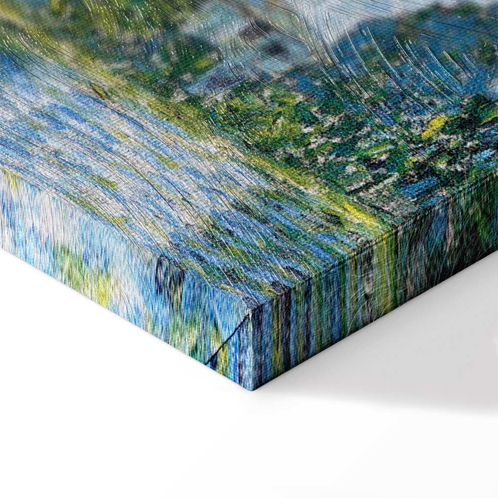 Klimt Church in Cassone Landscape Canvas Print