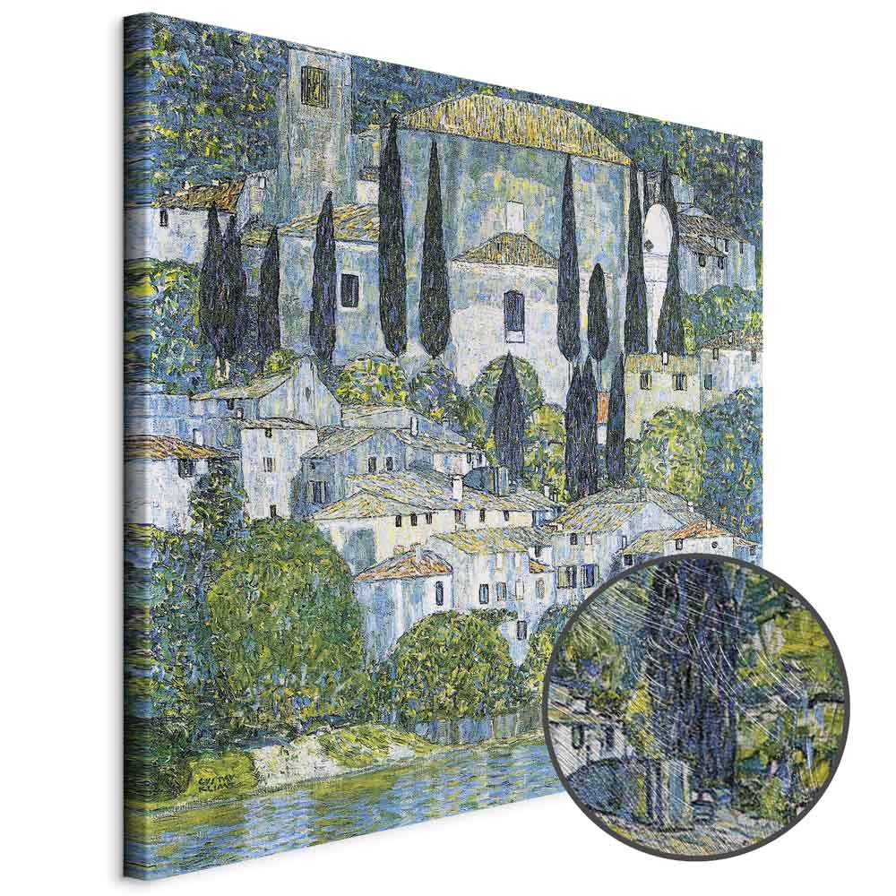 Klimt Church in Cassone Landscape Canvas Print