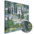 Klimt Church in Cassone Landscape Canvas Print