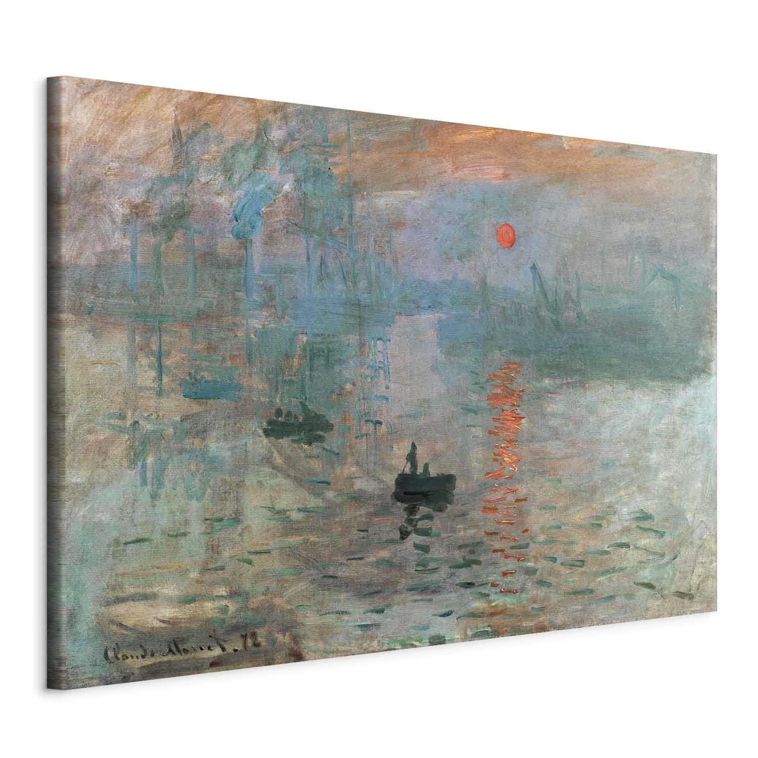 Impression, Sunrise Monet Classic DIY Large Canvas Print
