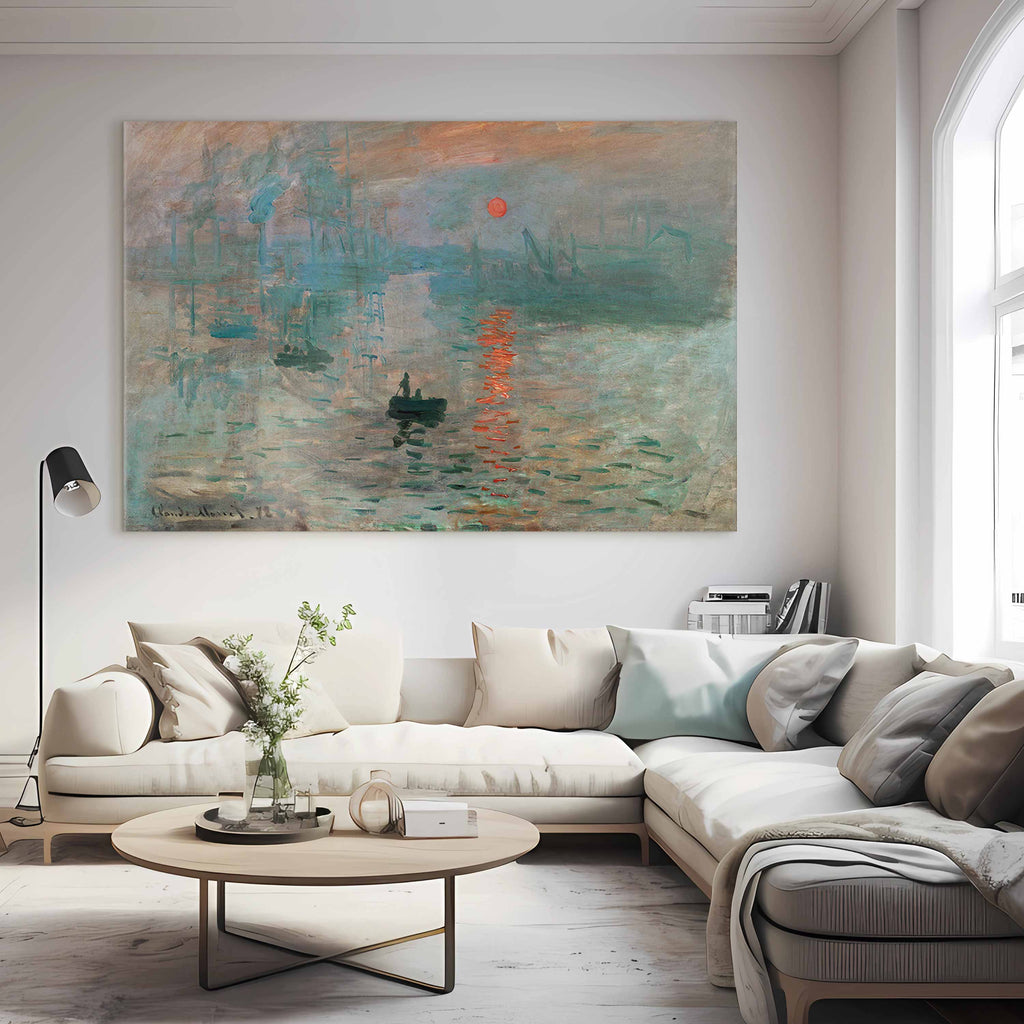 Impression, Sunrise Monet Classic DIY Large Canvas Print