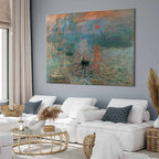 Impression, Sunrise Monet Classic DIY Large Canvas Print