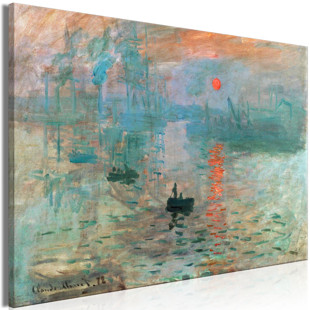 Canvas Print Impression Sunrise Reproduction