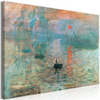 Canvas Print Impression Sunrise Reproduction